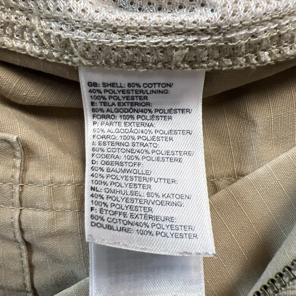The North Face Cargo Shorts Mens 38 Beige Mid Rise Utility Pocket Hiking Outdoor